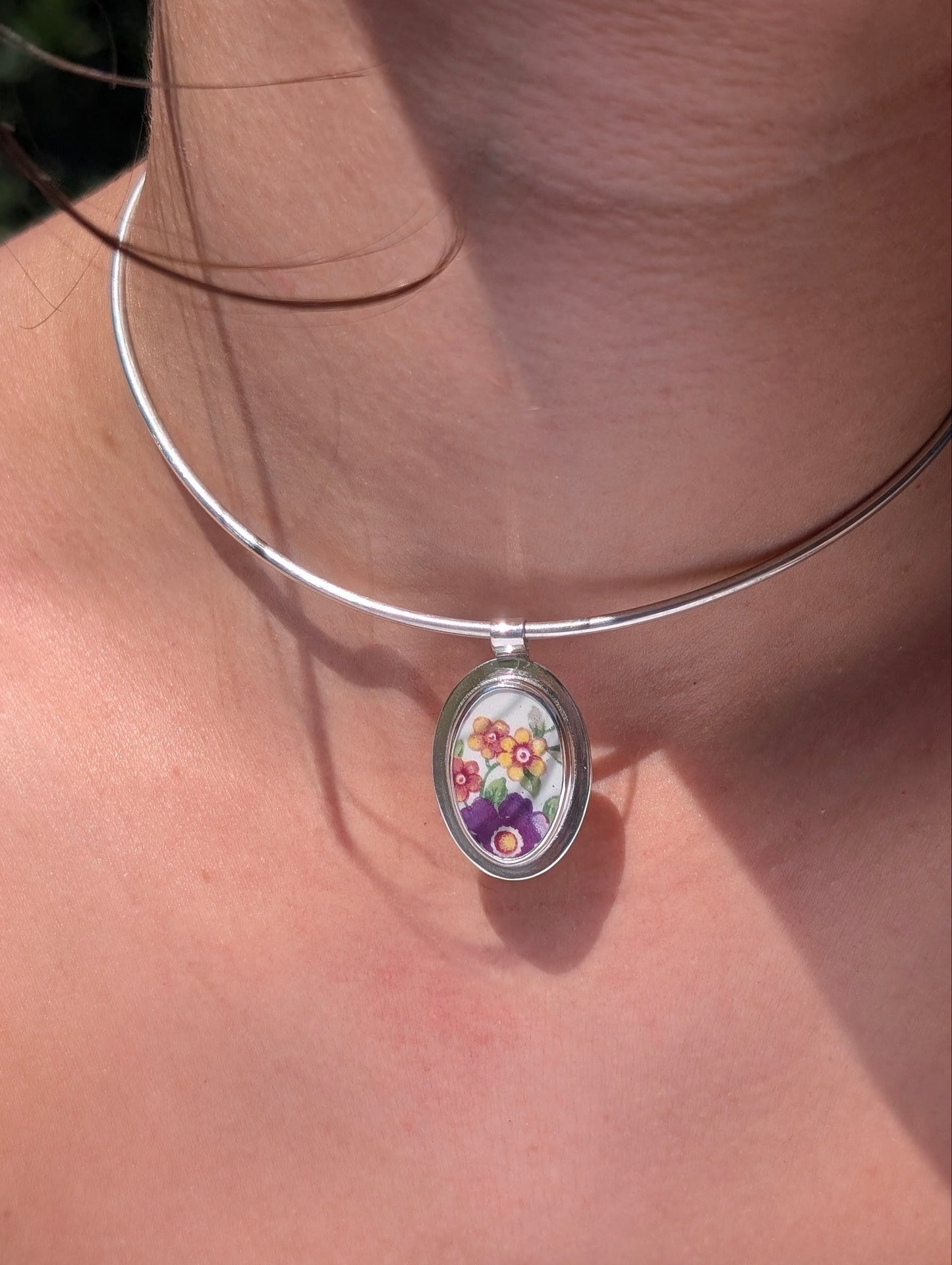Collier porcelaine opaque