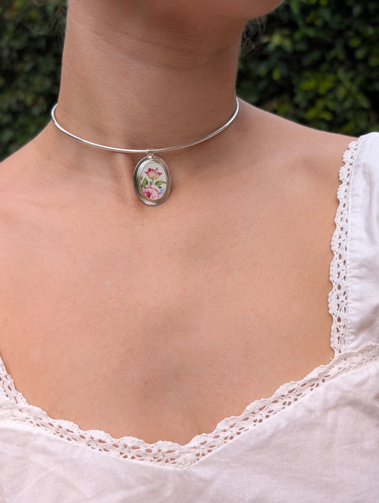 Collier porcelaine opaque