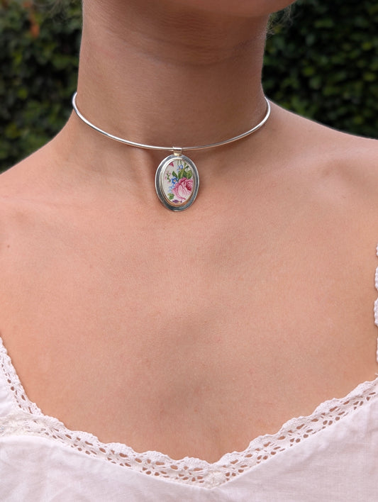 Collier porcelaine opaque