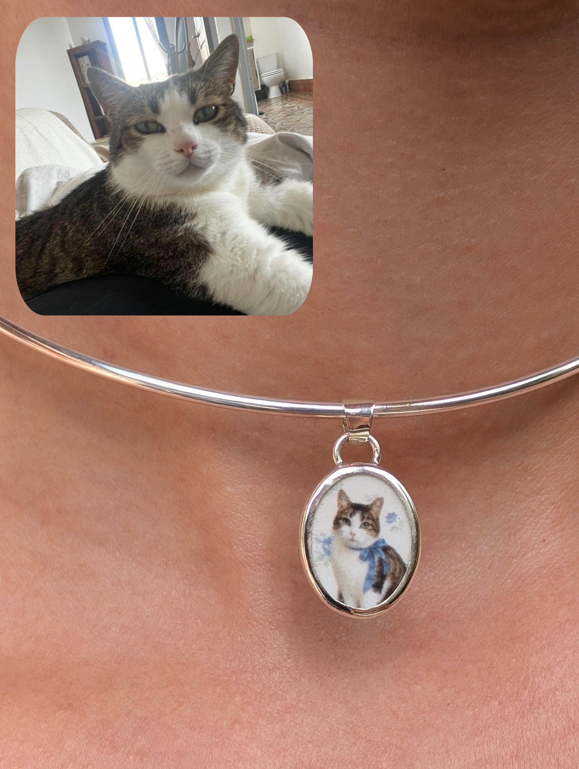 Bijou personnalisé chat
