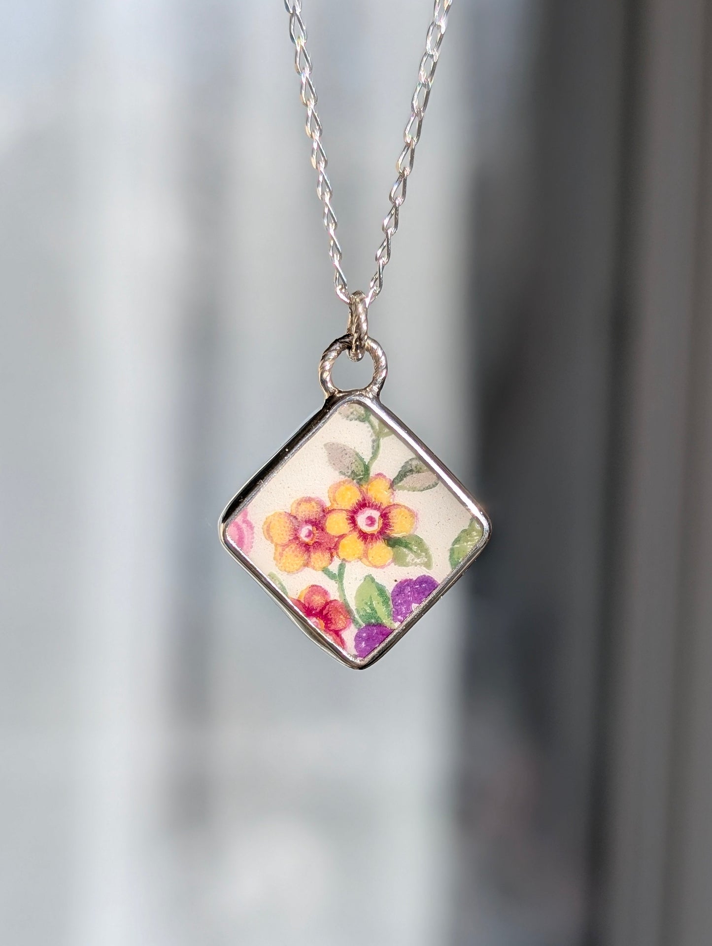 Collier porcelaine opaque