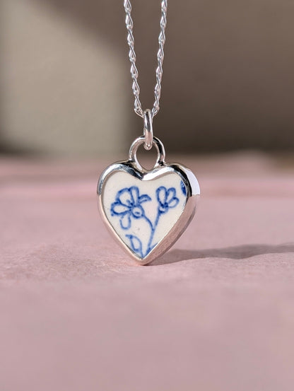 Collier poterie coeur