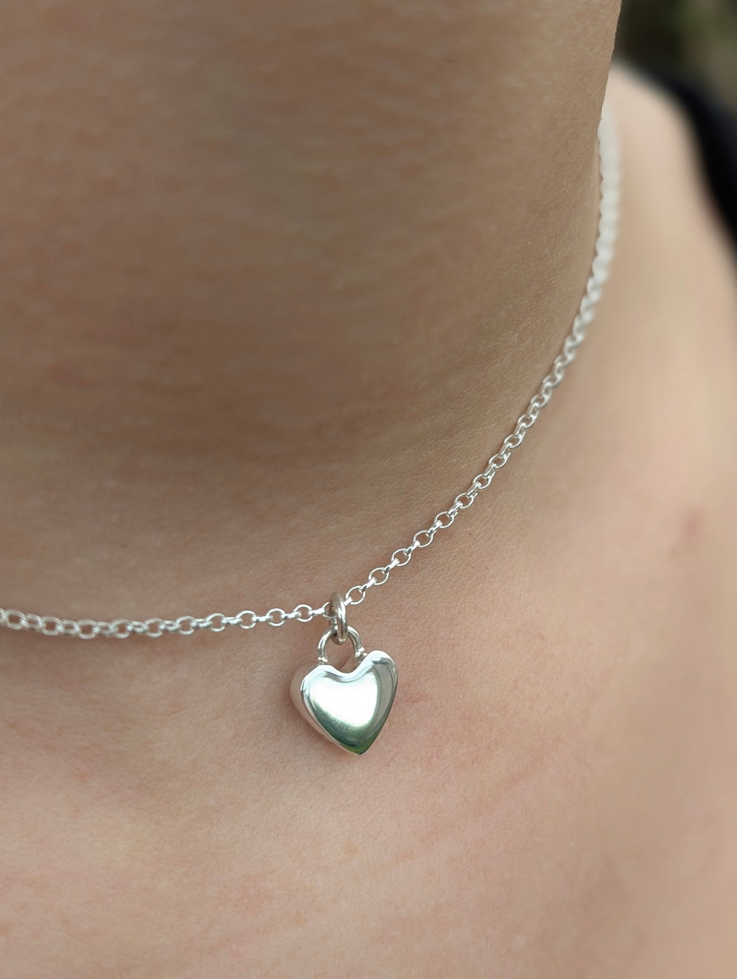Collier porcelaine coeur