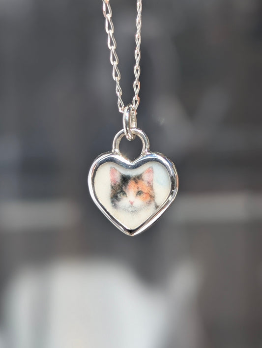Collier chat bicolor