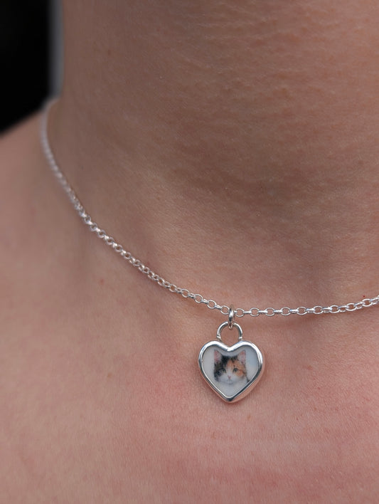 Collier chat bicolor