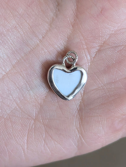 Collier coeur chat noir et blanc