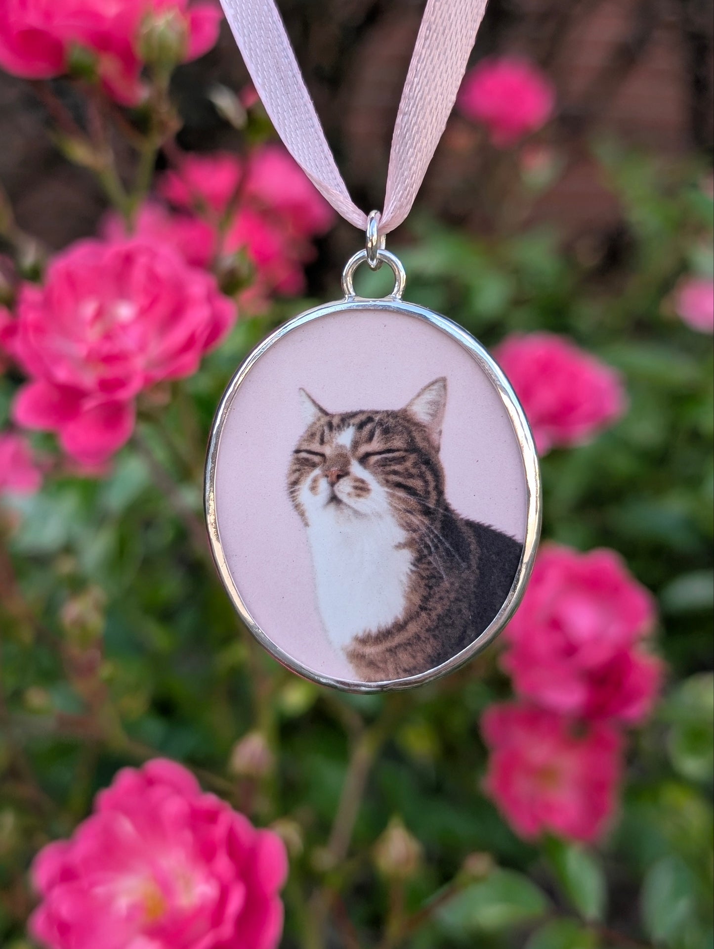 Collier sur-mesure portrait personnalisé chat