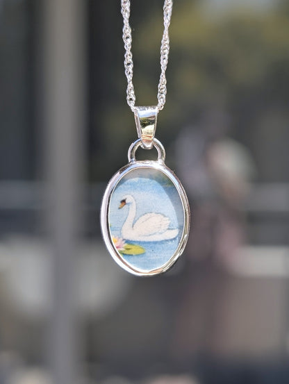 Collier argent avec image personnalisée