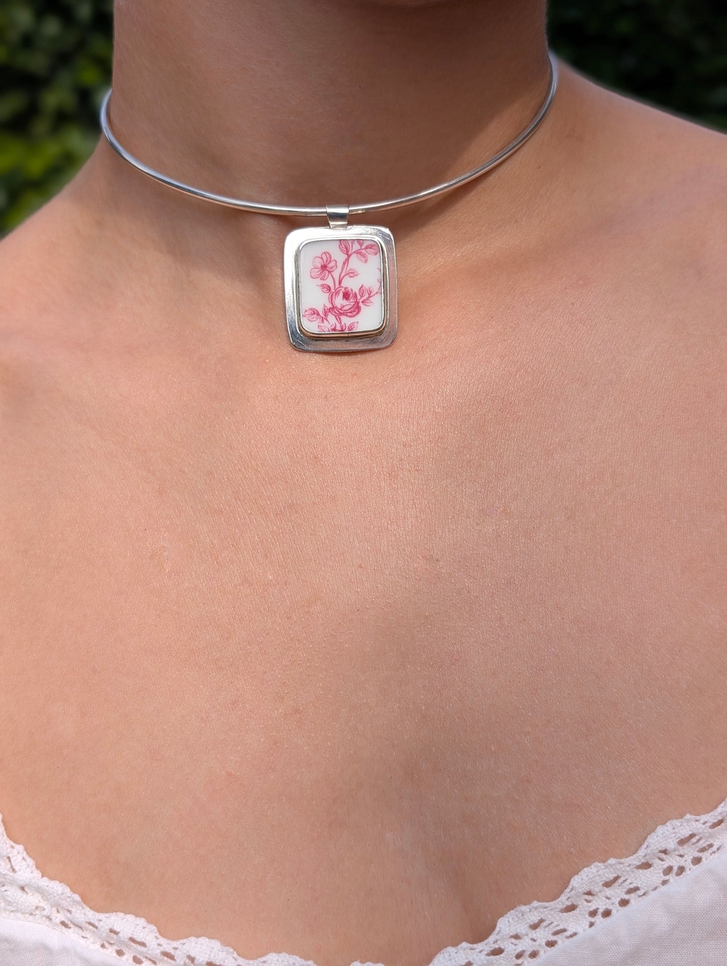 Collier porcelaine