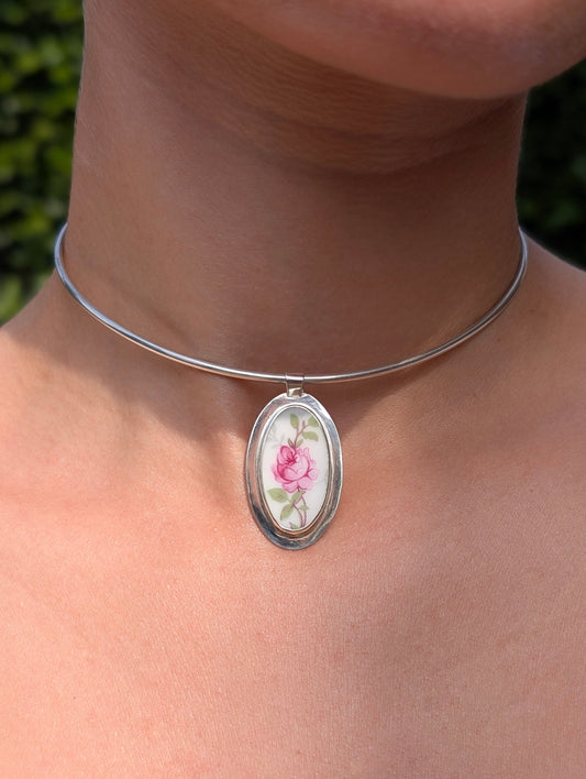 Collier porcelaine