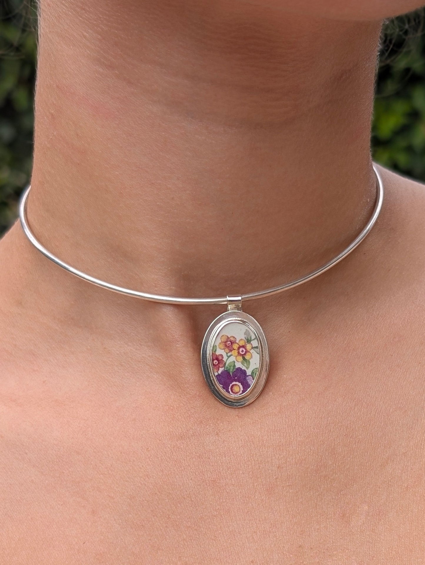 Collier porcelaine opaque