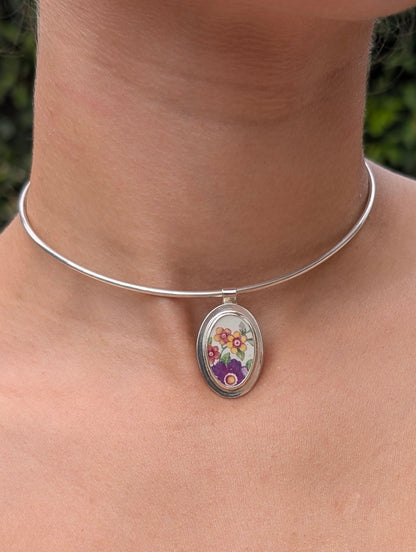 Collier porcelaine opaque