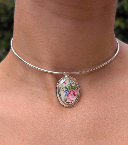 Collier porcelaine opaque